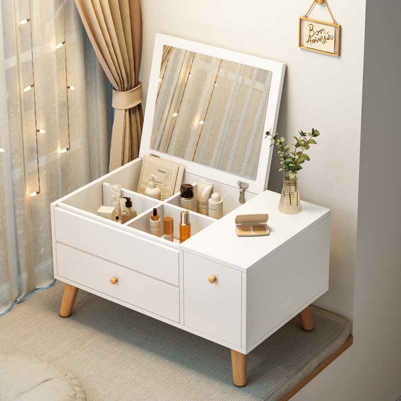 작은 방 화장대 고민 끝! PercyLy 좌식 수납 화장대로 나만의 완벽 공간 만들기