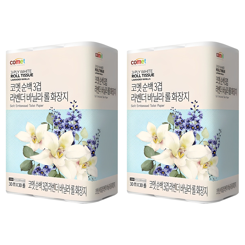 ✨ 할로윈코스튬 준비만큼 설레는 욕실 루틴? 💖 코멧 순백 3겹 라벤더 바닐라 롤화장지 30m 후기!